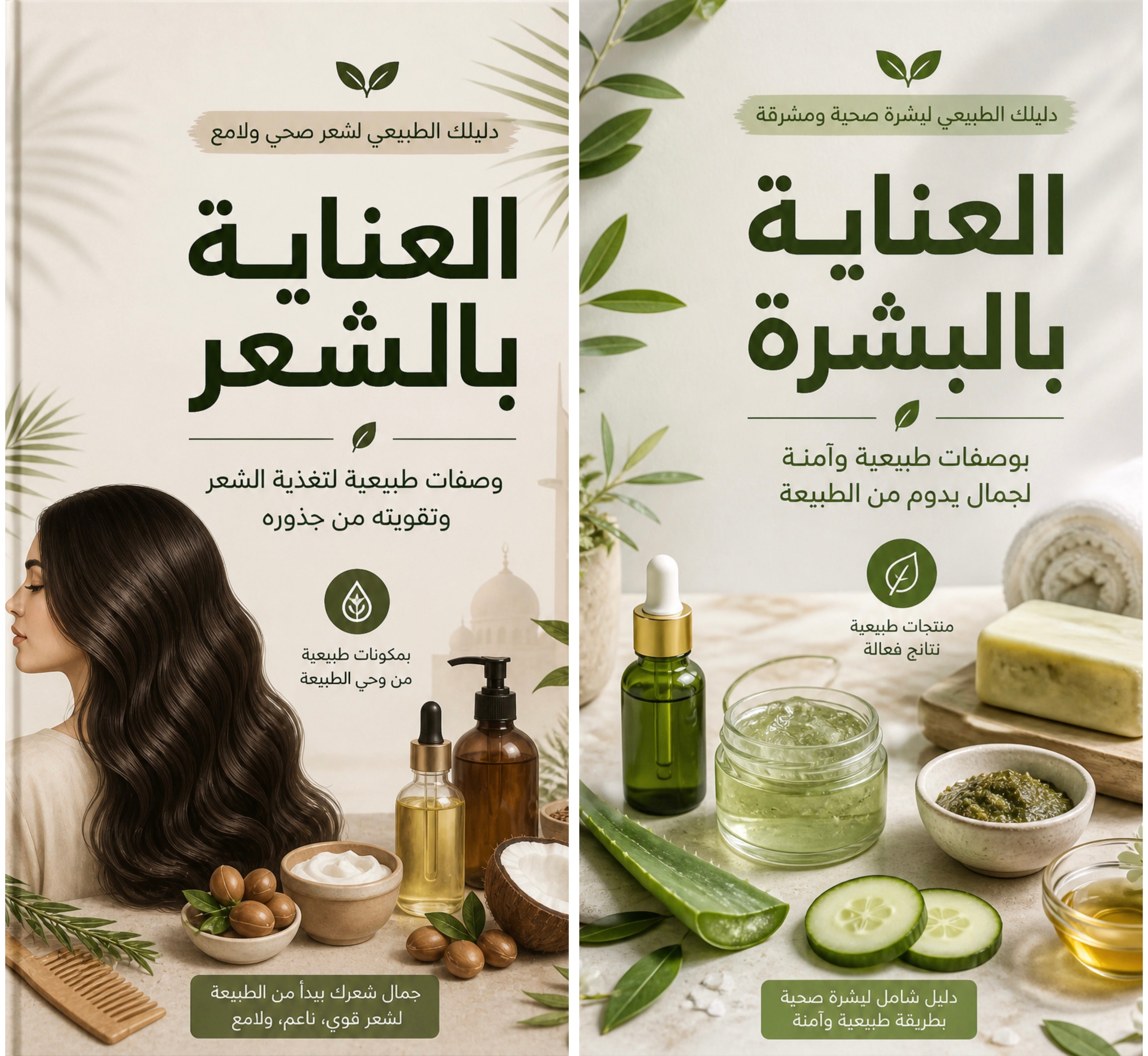 العنايه بالبشره والشعر والجسم الطبيعية